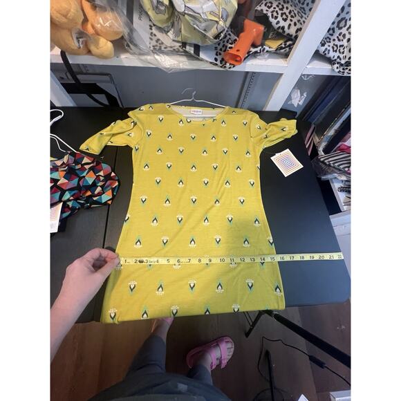 LulaRoe Yellow Body-con Comfy Core Julia Dress Size XS Fast Shipping NWT - Picture 9 of 9
